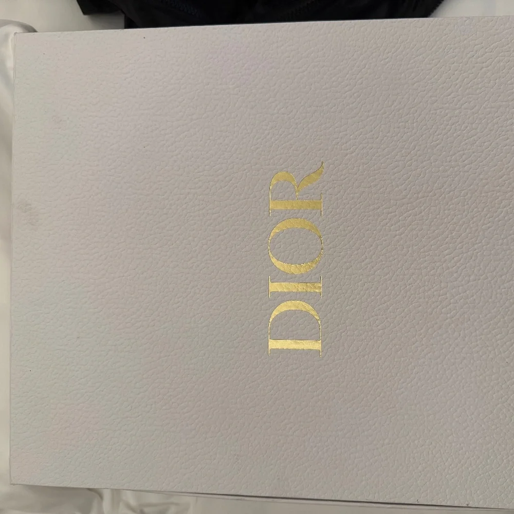 Dior Christian Dior Lady Dior Mini Hand Shoulder Bag Rhinestone Satin Black - Picture 1 of 3